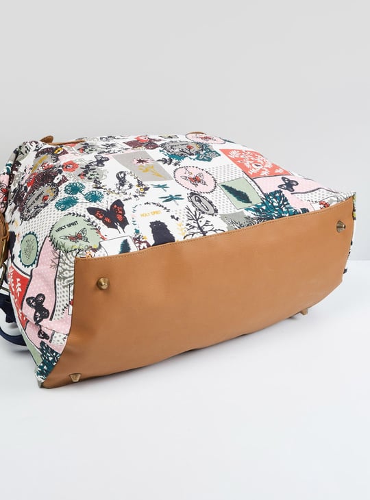 MAX Women Floral Print Duffle Bag