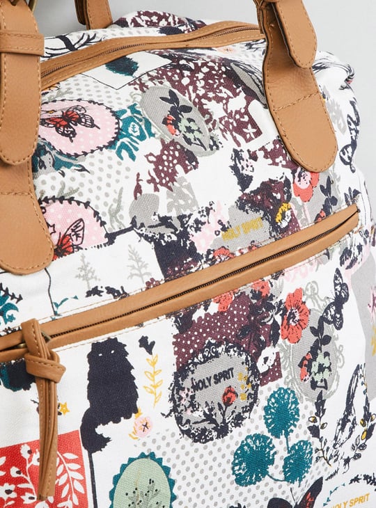 MAX Women Floral Print Duffle Bag