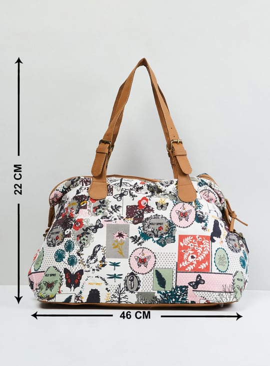 MAX Women Floral Print Duffle Bag