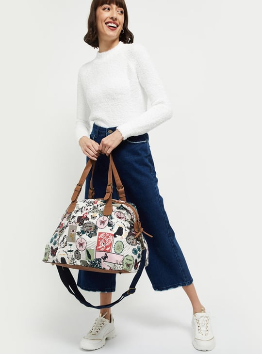 MAX Women Floral Print Duffle Bag