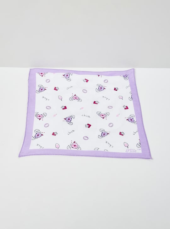 Girls Printed Handkerchief- Pack of 6 