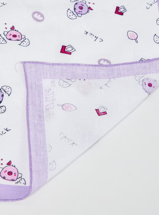 Girls Printed Handkerchief- Pack of 6 
