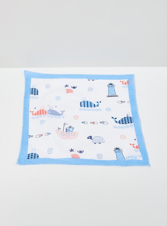 Girls Printed Handkerchief- Pack of 6 