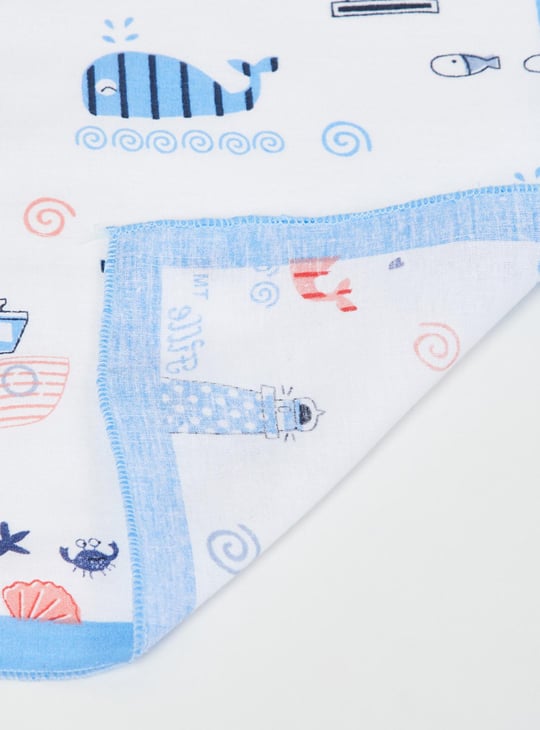 Girls Printed Handkerchief- Pack of 6 