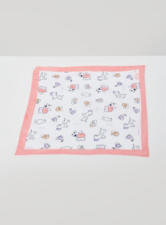 Girls Printed Handkerchief- Pack of 6 