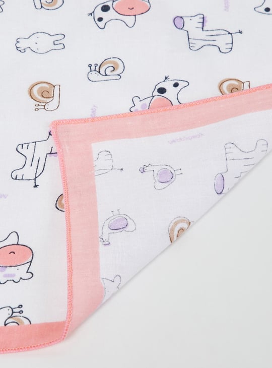 Girls Printed Handkerchief- Pack of 6 