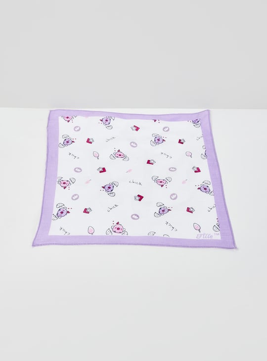 Girls Printed Handkerchief- Pack of 6 