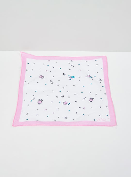 Girls Printed Handkerchief- Pack of 6 
