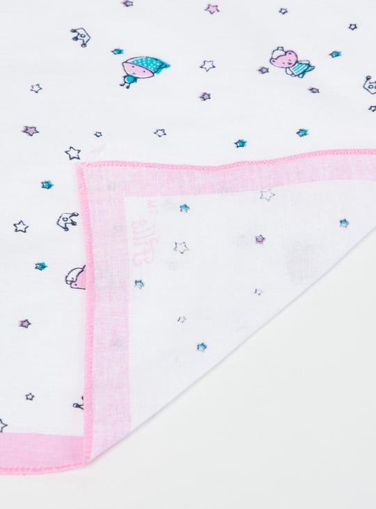 Girls Printed Handkerchief- Pack of 6 