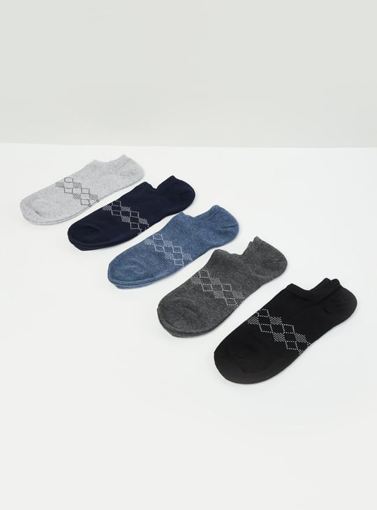 MAX Men Woven Design Socks- Set of 5