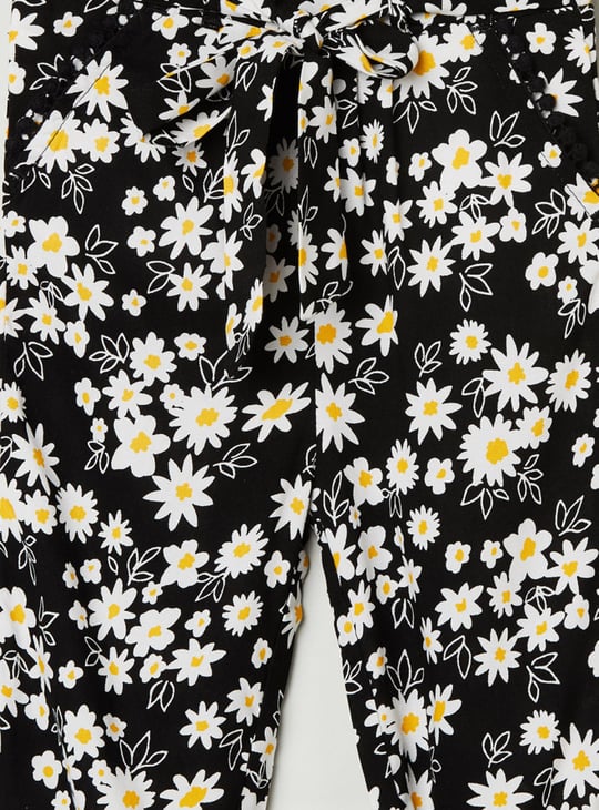MAX Girls Floral Print Jogger Trousers