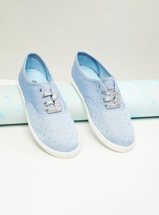 Women Embellished Canvas Shoes 