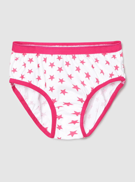 Girls Printed Hipster Panties - Pack of 3 