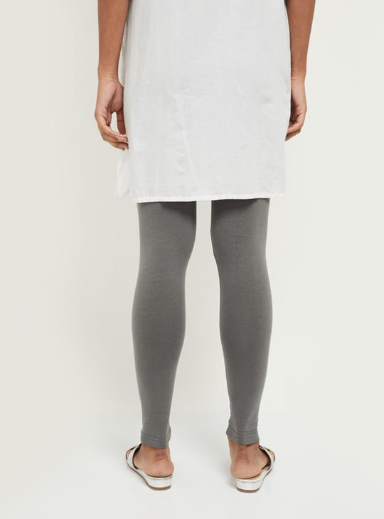 Women Solid Ankle-Length Leggings