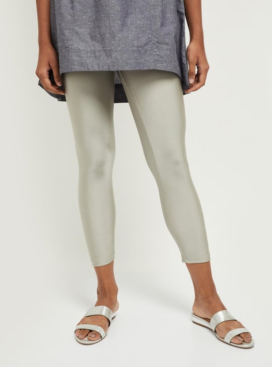 Women Solid Ankle-Length Leggings