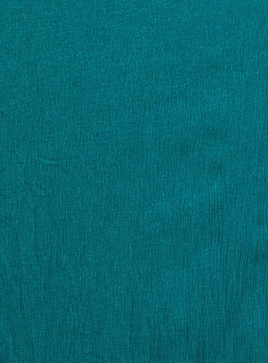 Women Solid Scrunched Dupatta 