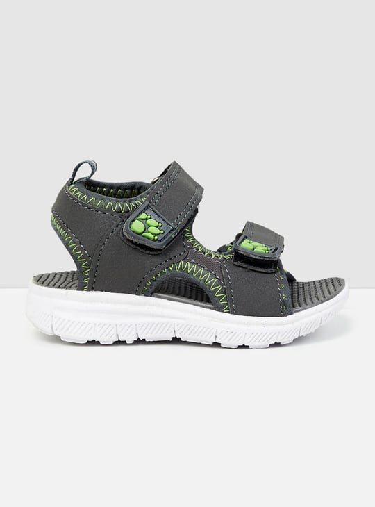 Boys Textured Velcro Strap Sandals