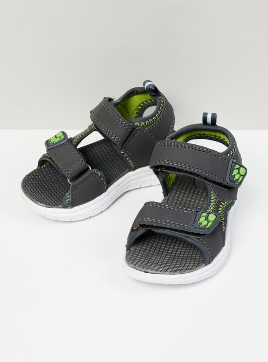Boys Textured Velcro Strap Sandals