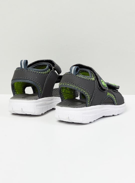 Boys Textured Velcro Strap Sandals