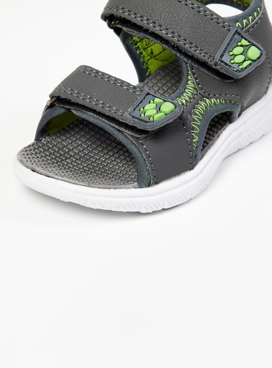Boys Textured Velcro Strap Sandals