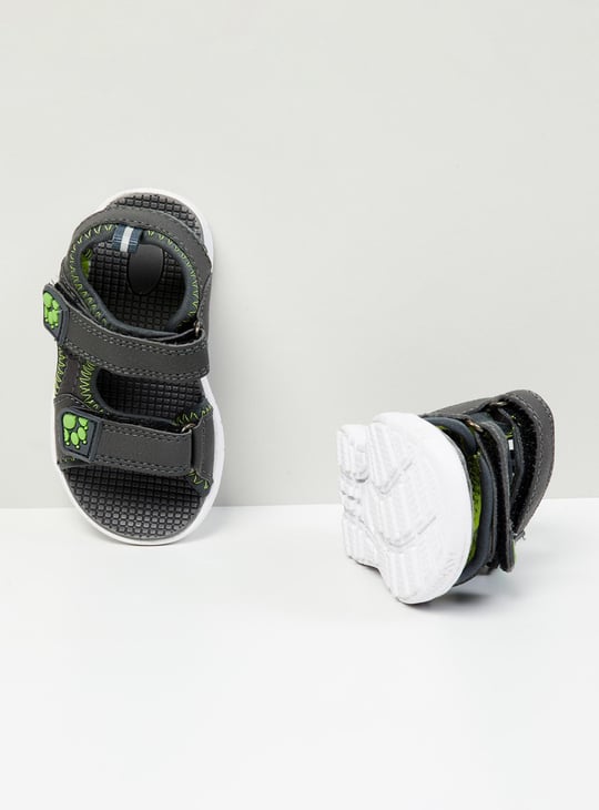 Boys Textured Velcro Strap Sandals