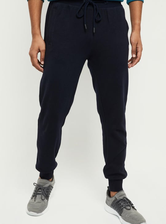 Men Solid Elasticated Joggers 