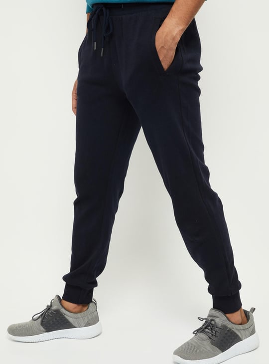 Men Solid Elasticated Joggers 