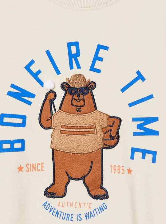 MAX Boys Printed Crew Neck Sweatshirt