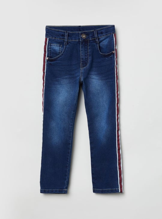 MAX Boys Dark-Washed Slim Fit Denim Jeans