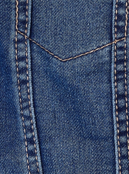 MAX Girls Stonewashed Full Sleeves Denim Jacket