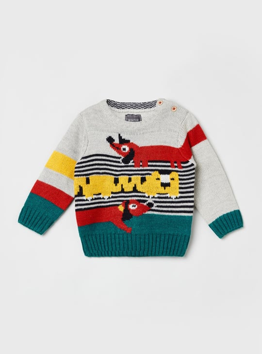 MAX Boys Knitted Crew Neck Sweater