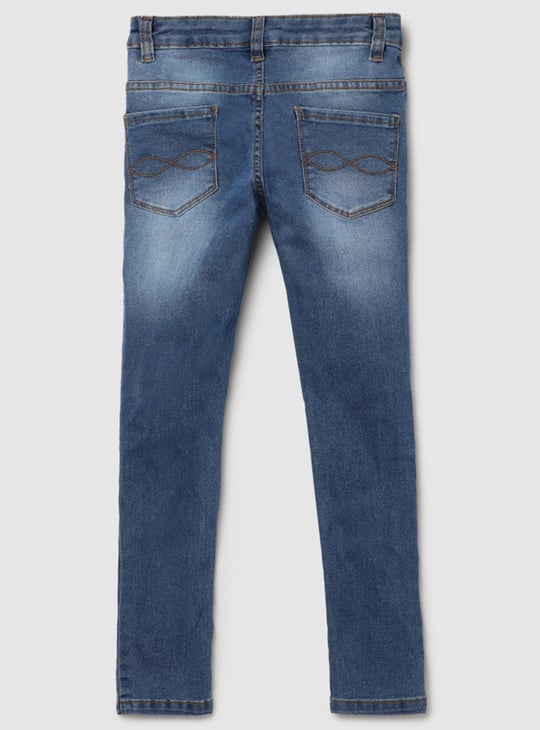 MAX Girls Stonewashed Slim Fit Jeans