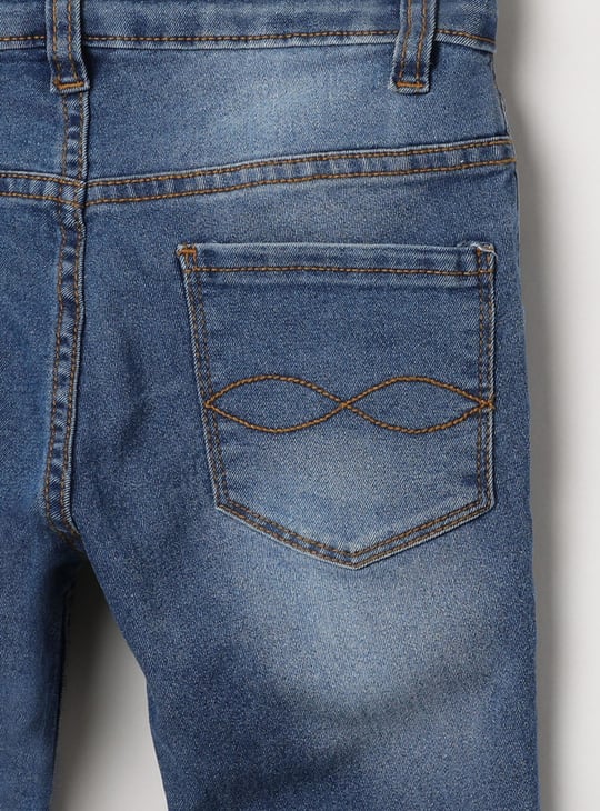 MAX Girls Stonewashed Slim Fit Jeans