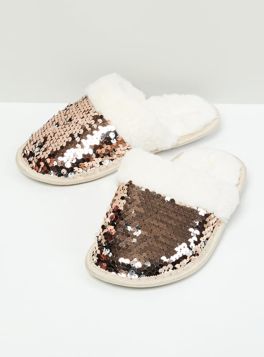 MAX Girls Embellished Bedroom Slippers