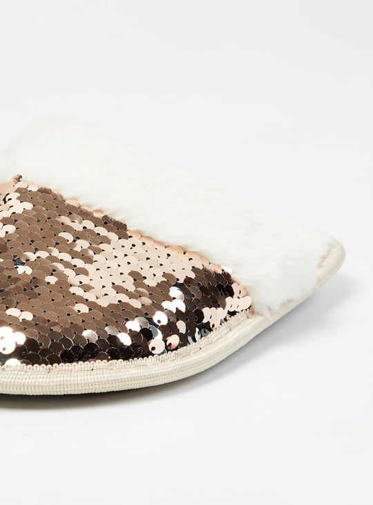 MAX Girls Embellished Bedroom Slippers