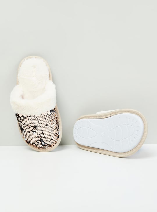 MAX Girls Embellished Bedroom Slippers