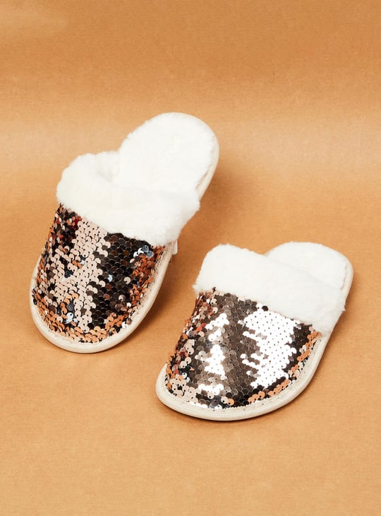 MAX Girls Embellished Bedroom Slippers