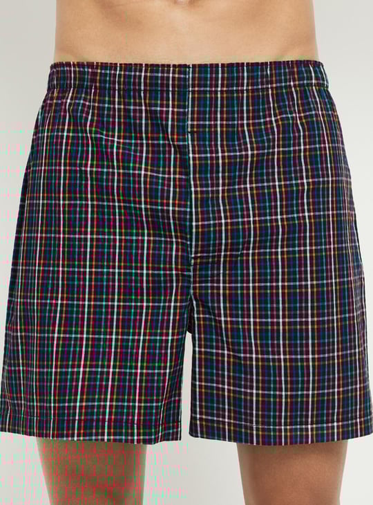 Men Checked Boxer - Pack of 2 