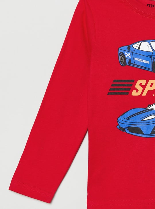 Boys Printed Crew Neck T-shirt