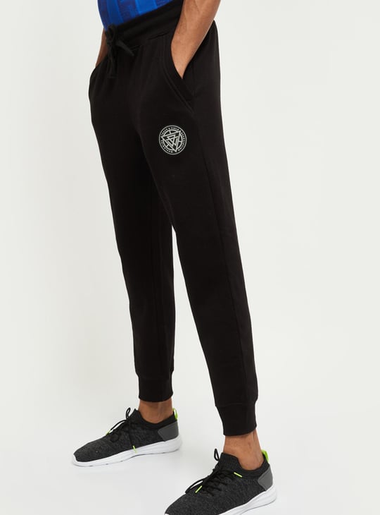 Men Printed Drawstring Waist Track Pants 