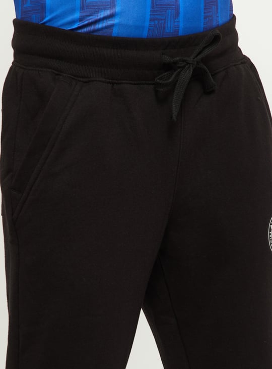 Men Printed Drawstring Waist Track Pants 