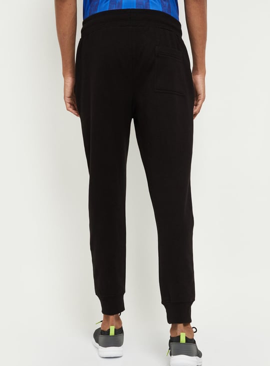 Men Printed Drawstring Waist Track Pants 