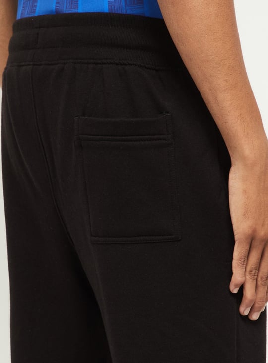 Men Printed Drawstring Waist Track Pants 