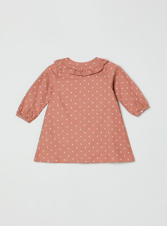 Girls Printed Peter Pan Collar Top 