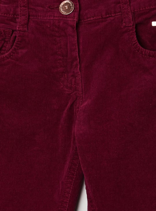 Girls Textured Corduroy Trousers 