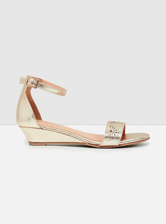 MAX Girls Cut-Out Detail Heel Sandals Colourblock