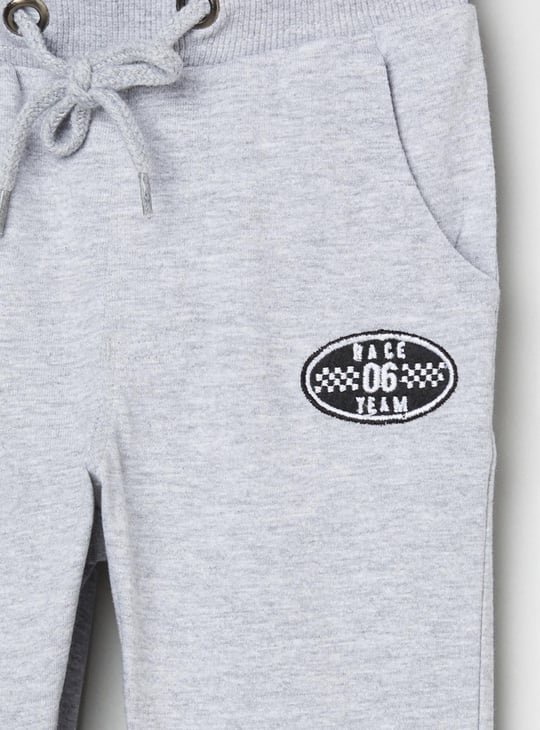 Boys Textured Full-Length Joggers 