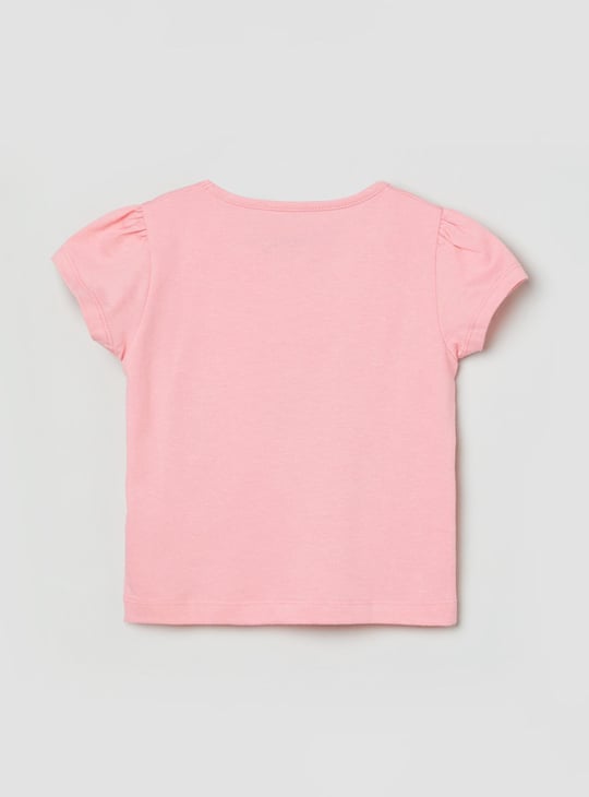 MAX Girls Printed Round Neck T-shirts Combo - Pack of 5