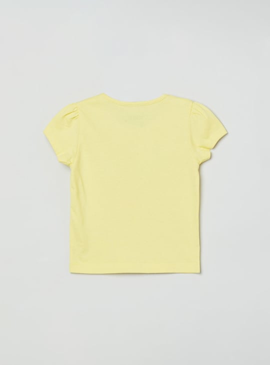 MAX Girls Printed Round Neck T-shirts Combo - Pack of 5