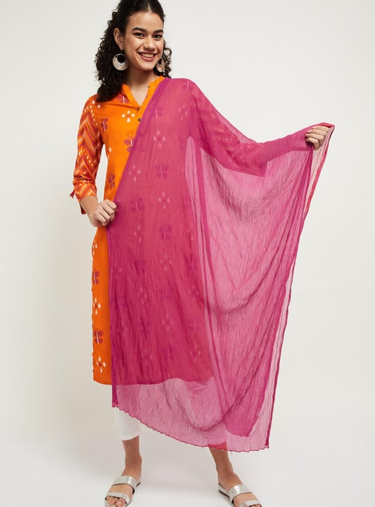 Women Solid Beaded Dupatta 